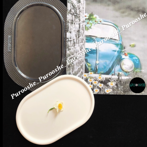 قالب طلقی بیضی ساده ۲۴*۱۶ سانت